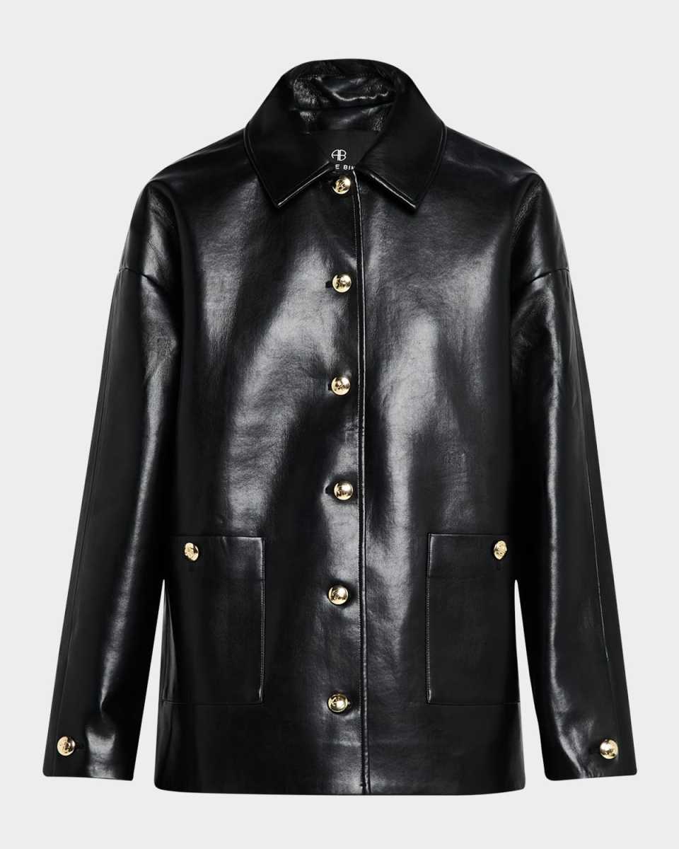 Luca Leather Shirt Jacket